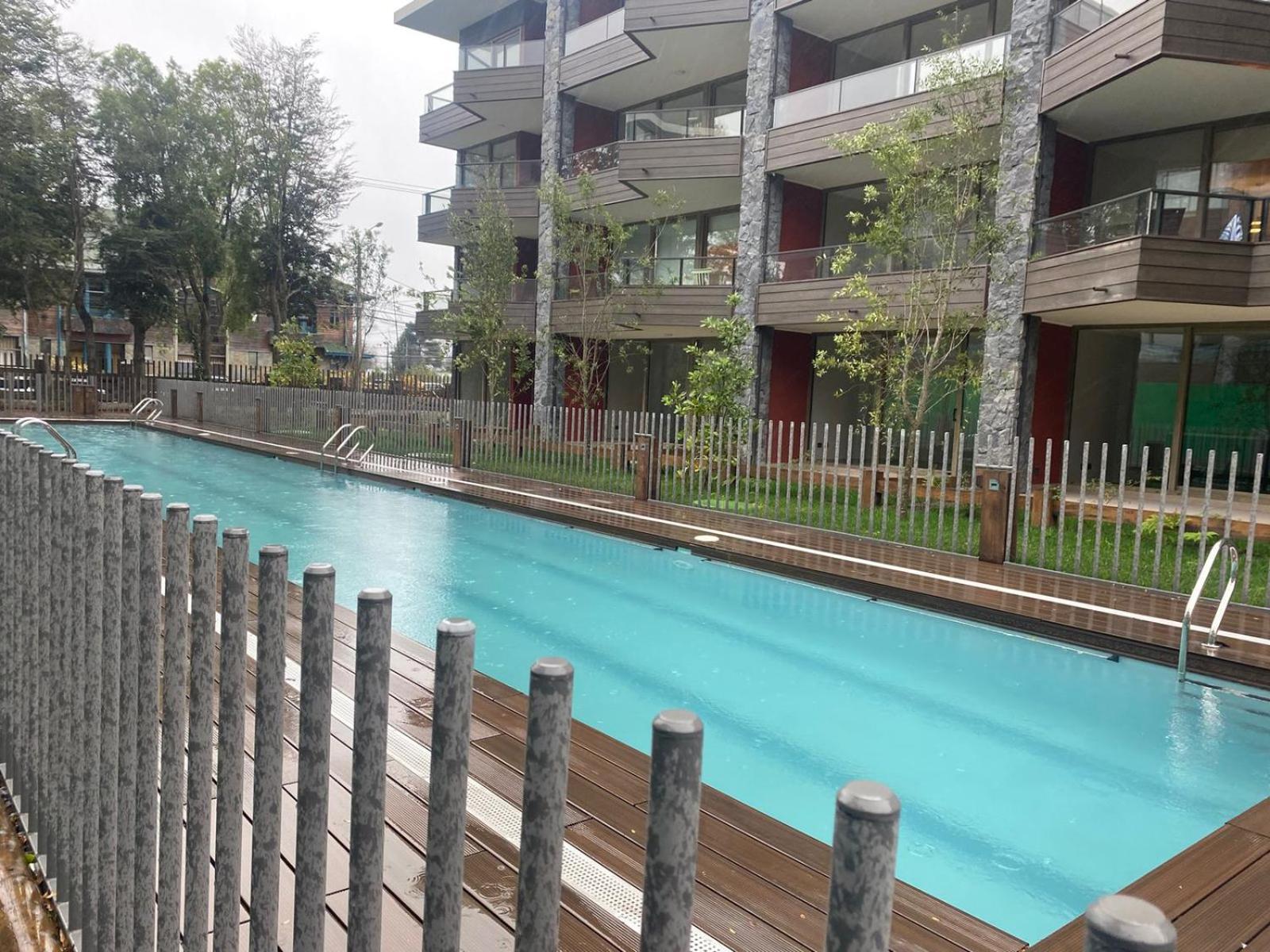 Apartamento Depto. Pucon, Terraza, Piscina Y Estacionamiento *