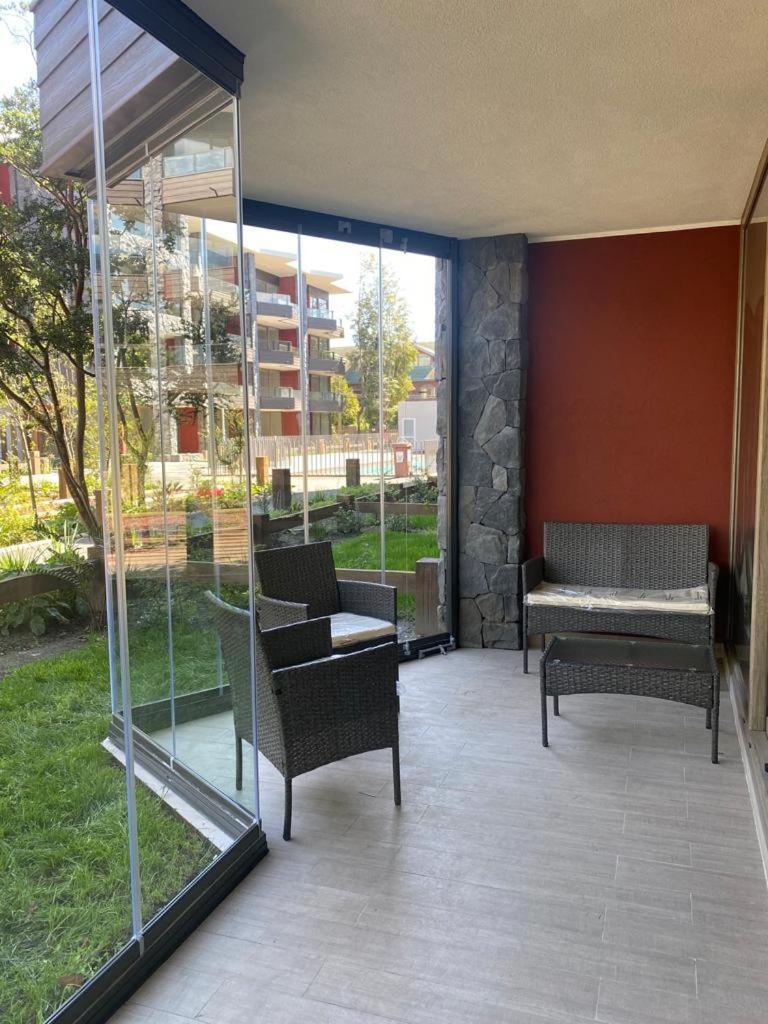Depto. Pucon, Terraza, Piscina Y Estacionamiento Pucón
